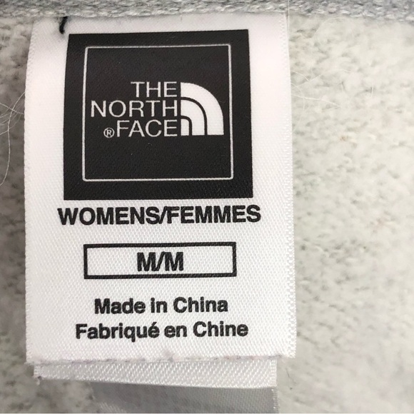 NORTH face gray play purple accent, zip front hoodie - Picture 6 of 10